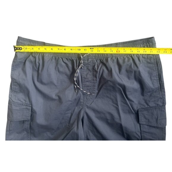 Amazon Essentials Men's Elastic Waist Cargo Shorts 100% Cotton Navy- XXL - Picture 6 of 9